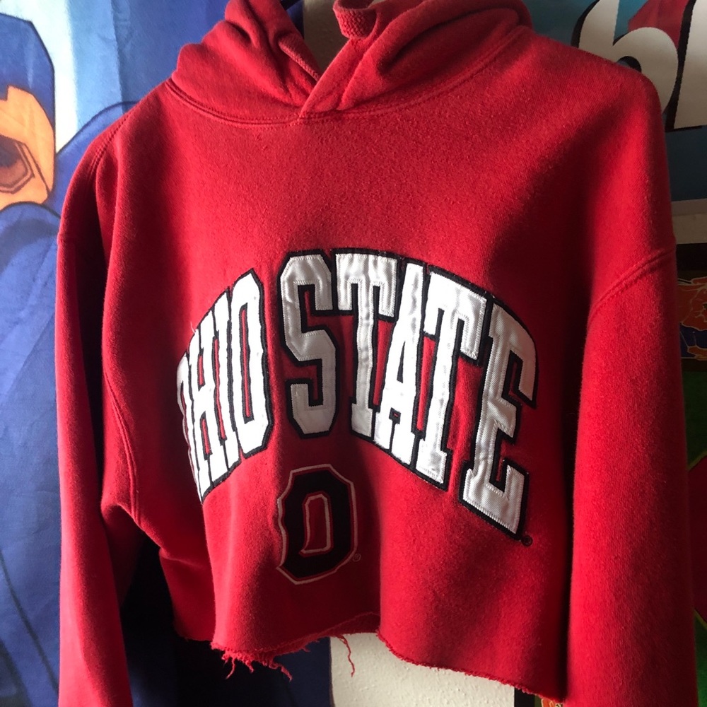90s crop Ohio State University hoodie